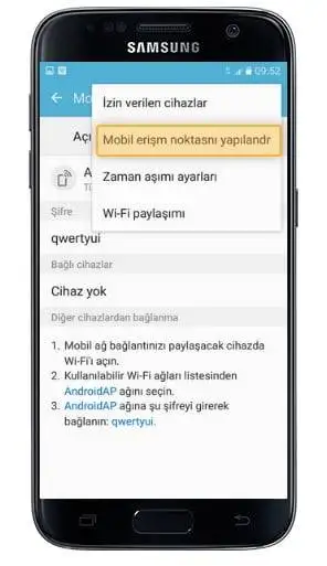 Galaxy S7 taşınabilir WI-FI kablosuz ağ