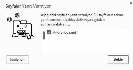 Google Chrome Kapanmıyor Kilitleniyor Sayfa yanıt vermiyor neden?