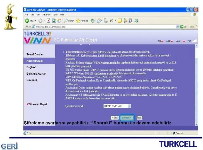 Turkcell Vinn Modem Kurulumu turkcell modem kurulum