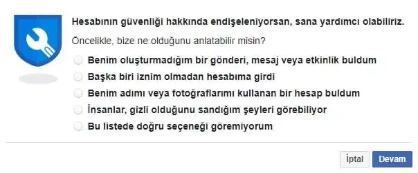 Facebook Hesap Kurtarma (Araştırmadan İşlem Yapmayın) Facebook şifrem çalındı Facebook hesap kurtarma