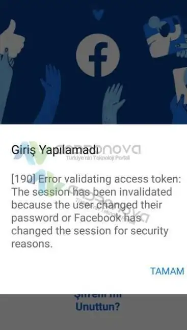 Facebook Giriş Yapılamadı Hatası Sürekli Çıkıyor Facebook giriş yapılamadı sorunu