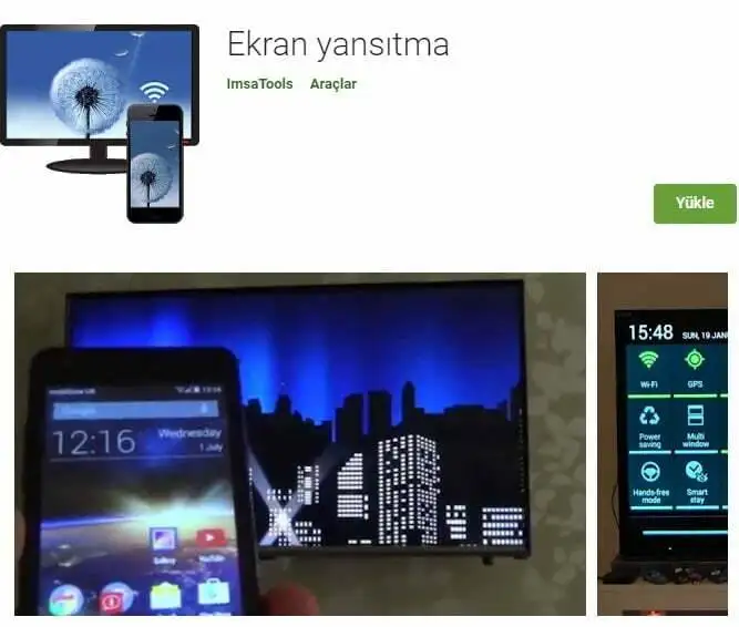 Telefonu Vestel Smart TV Televizyona Bağlamak telefon ekranını yansıtma uygulaması