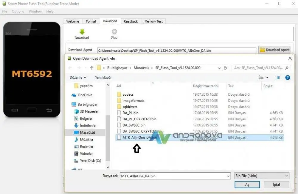 General Mobile E-Tab 5 şifre kırma