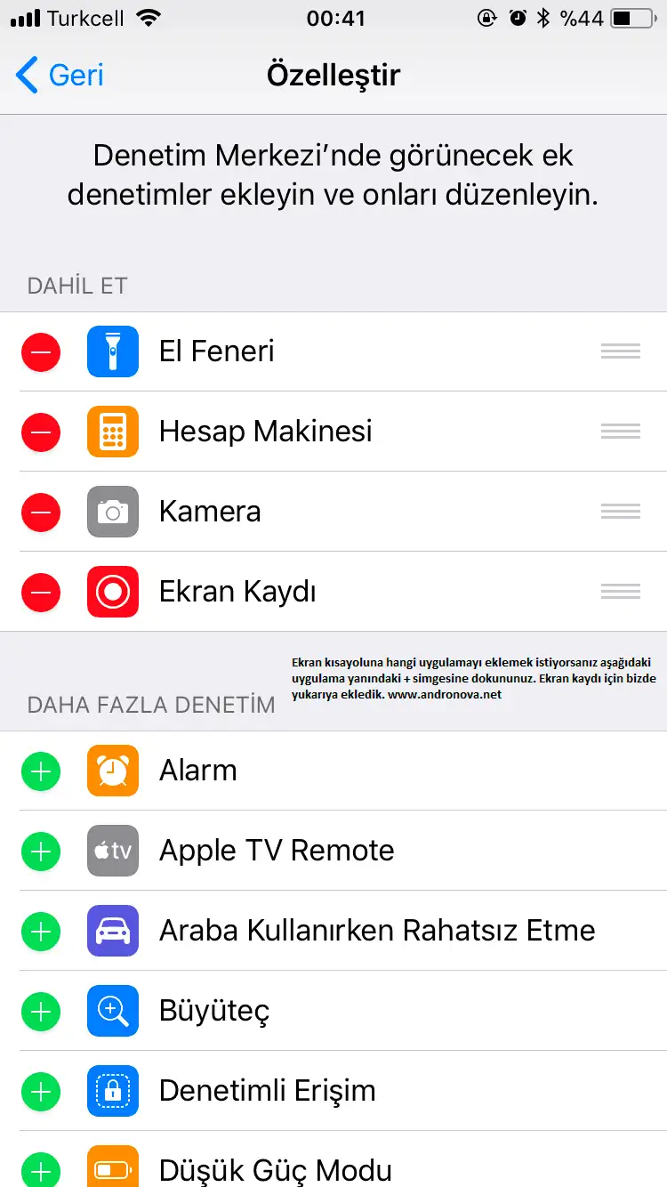 iPhone 6 ekran videosu çekme