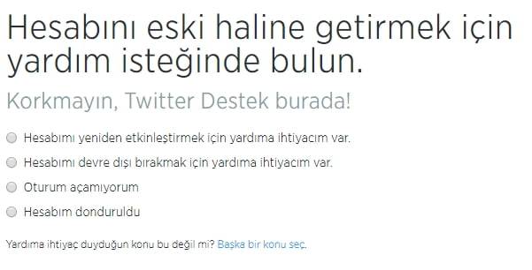 Twitter Hesabım Kapandı Nasıl Açılır Twitter hesabım kapatıldı nasıl açabilirim