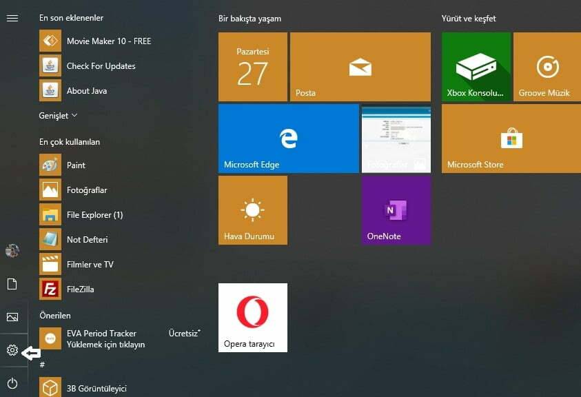 windows lisanslaması için ayarlar