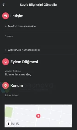 Instagram İşletme Konumu Çıkmıyor