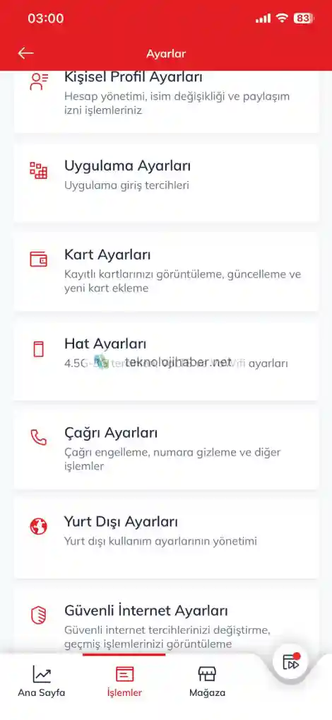 hat resetleme