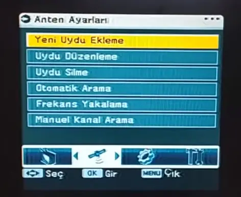 YUMATU Türksat 4A Uydu Ekleme ve Kanal Arama Ayarları YUMATU Türksat 4A Uydu Ekleme ve Kanal Arama Ayarları