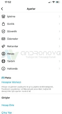 Instagram bilinmeyen bir ağ hatası