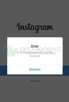 Instagram bir ağ hatası sorunu