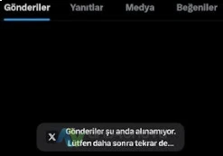 Twitter Gönderiler Şu Anda Alınamıyor