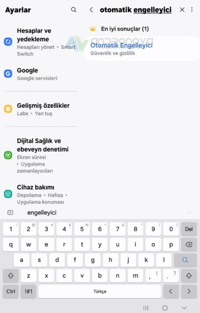 Samsung Otomatik Engelleyici Kapatma [Bilinmeyen Uygulama Engellendi]