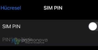 iPhone SIM Kart PIN Kodunu Değiştiremiyorum
