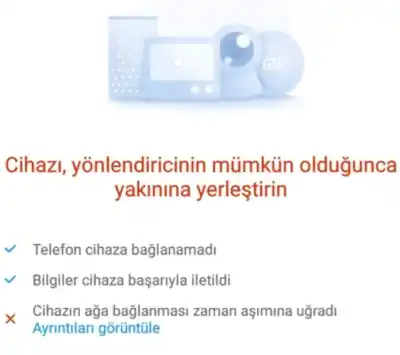 Xiaomi Cihazın Ağa Bağlanması Zaman Aşımına Uğradı